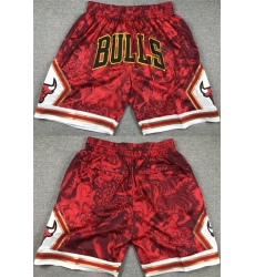Men's Chicago Bulls Red Shorts 562 Men's Chicago Bulls Red Shorts 562
