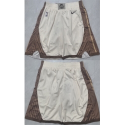 Men Golden State Warriors Tan Shorts