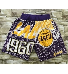 Los Angeles Lakers Basketball Shorts 028 Los Angeles Lakers Basketball Shorts 028