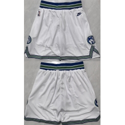 Men Minnesota Timberwolves White 2025 Shorts