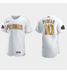 Men San Diego Padres Jurickson Profar 2022 Mlb All Star Game White Gold Men Jersey Men San Diego Padres Jurickson Profar 2022 Mlb All Star Game White Gold Men Jersey