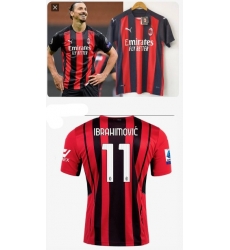 Men Soccer AC Millan IbrhiMovic Soccer Jersey