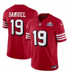 Men San Francisco 49ers 19 Deebo Samuel New Red 2023 F U S E Vapor Untouchable Limited Stitched Football 2024 Super Bowl LVIII Jersey Men San Francisco 49ers 19 Deebo Samuel New Red 2023 F U S E Vapor Untouchable Limited Stitched Football 2024 Super Bowl LVIII Jersey