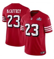 Men San Francisco 49ers 23 Christian McCaffrey New Red 2023 F U S E Vapor Untouchable Limited Stitched Football 2024 Super Bowl LVIII Jersey Men San Francisco 49ers 23 Christian McCaffrey New Red 2023 F U S E Vapor Untouchable Limited Stitched Football 2024 Super Bowl LVIII Jersey