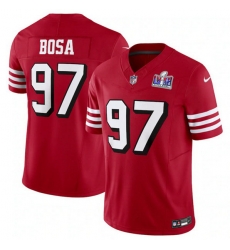 Men San Francisco 49ers 97 Nick Bosa New Red 2023 F U S E Vapor Untouchable Limited Stitched Football 2024 Super Bowl LVIII Jersey Men San Francisco 49ers 97 Nick Bosa New Red 2023 F U S E Vapor Untouchable Limited Stitched Football 2024 Super Bowl LVIII Jersey