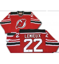 NHL 22 LEMIEUX Red Stitched Hocky Jersey NHL 22 LEMIEUX Red Stitched Hocky Jersey