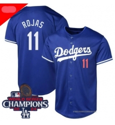 Youth Nike Los Angeles Dodgers Miguel Rojas #11 Blue 2024 World Series Champions Stitched MLB Jersey Youth Nike Los Angeles Dodgers Miguel Rojas #11 Blue 2024 World Series Champions Stitched MLB Jersey