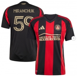 Men's Atlanta United FC Aleksei Miranchuk adidas Black 2025 The Connector Replica Player Jersey