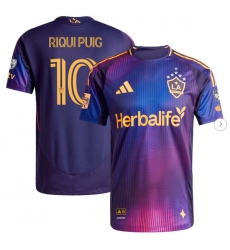 Mens LA Galaxy Riqui Puig adidas Navy 2025 RIZON Authentic Player Jersey