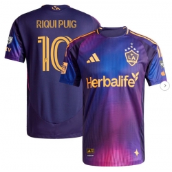 Mens LA Galaxy Riqui Puig adidas Navy 2025 RIZON Authentic Player Jersey
