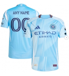 Men's New York City FC adidas Light Blue 2025 The Excelsior Kit Authentic Custom Jersey