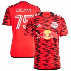 Men's New York Red Bulls Daniel Edelman adidas Red 2024 Legacy Replica Player Jersey