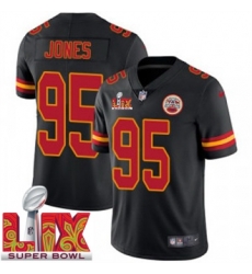 Youth Kansas City Chiefs Chris Jones #95 Black 2024 2025 Super Bowl LIX F U S E Stitched Jersey Youth Kansas City Chiefs Chris Jones #95 Black 2024 2025 Super Bowl LIX F U S E Stitched Jersey