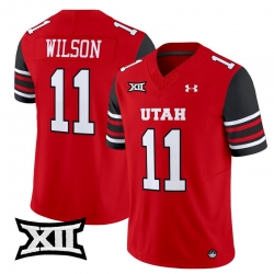 Men Women Youth Utah Utes 11 Isaac Wilson Red 2024 Vapor Limited Jersey All Stitched