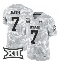 Men Women Youth Utah Utes 7 Steve Smith Sr 2024 Salute to Service Vapor Limited Jersey Arctic Camo All Stitched
