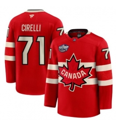 Men Canada 71 Anthony Cirelli Red 2025 4 Nations Face Off Premium Stitched Jersey Men Canada 71 Anthony Cirelli Red 2025 4 Nations Face Off Premium Stitched Jersey
