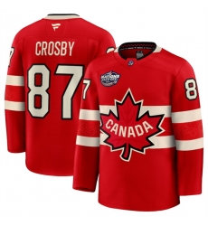 Men Canada 87 Sidney Crosby Red 2025 4 Nations Face Off Premium Stitched Jersey Men Canada 87 Sidney Crosby Red 2025 4 Nations Face Off Premium Stitched Jersey