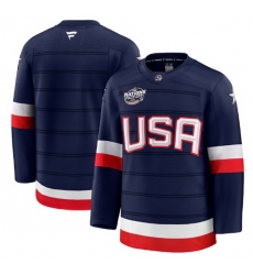 Men USA Blank Navy 2025 4 Nations Face Off Stitched Jersey Men USA Blank Navy 2025 4 Nations Face Off Stitched Jersey