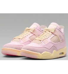 Women Air Jordan 4 Retro Pearl Pink And Iced Carmine Shoes