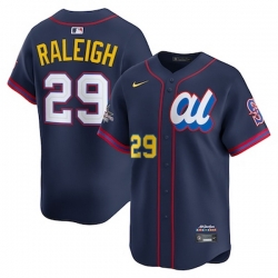 mens nike cal raleigh navy american league 2025 all star edition limited player jersey