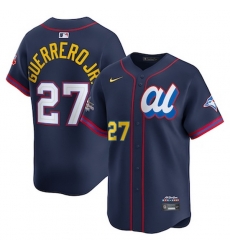 mens nike vladimir guerrero jr navy american league 2025 all star edition limited player jersey