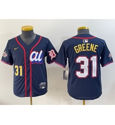 Youth American League 31 Riley Greene Navy 2025 All Star Edition Limited Stitched Baseball Jersey