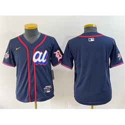 Youth American League Detroit Tigers Blank Navy 2025 All Star Edition Limited Stitched Baseball Jersey