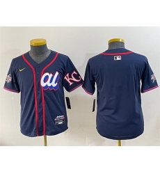 Youth American League Kansas City Royals Blank Navy 2025 All Star Edition Limited Stitched Baseball Jersey