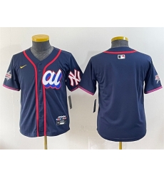 Youth American League New York Yankees Blank Navy 2025 All Star Edition Limited Stitched Baseball Jersey