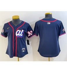 Youth American League Oakland Athletics Blank Navy 2025 All Star Edition Limited Stitched Baseball Jersey