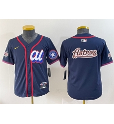 Women American League Houston Astros Team Big Logo Navy 2025 All Star Edition Limited Stitched Baseball Jersey Women American League Houston Astros Team Big Logo Navy 2025 All Star Edition Limited Stitched Baseball Jersey