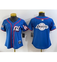 Women National League Los Angeles Dodgers Team Big Logo Blue 2025 All Star Edition Limited Stitched Baseball Jersey Women National League Los Angeles Dodgers Team Big Logo Blue 2025 All Star Edition Limited Stitched Baseball Jersey