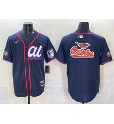 Men American League Baltimore Orioles Team Big Logo Navy 2025 All Star Edition Limited Stitched Baseball Jersey