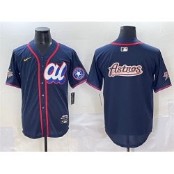 Men American League Houston Astros Team Big Logo Navy 2025 All Star Edition Limited Stitched Baseball Jersey 001