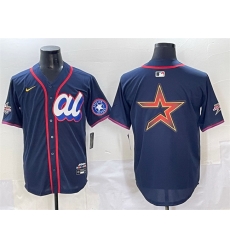 Men American League Houston Astros Team Big Logo Navy 2025 All Star Edition Limited Stitched Baseball Jersey 003