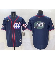 Men American League Tampa Bay Rays Team Big Logo Navy 2025 All Star Edition Limited Stitched Baseball Jersey Men American League Tampa Bay Rays Team Big Logo Navy 2025 All Star Edition Limited Stitched Baseball Jersey