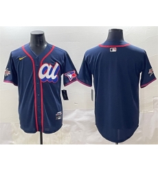 Men American League Toronto Blue Jays Blank Navy 2025 All Star Edition Limited Stitched Baseball Jersey Men American League Toronto Blue Jays Blank Navy 2025 All Star Edition Limited Stitched Baseball Jersey