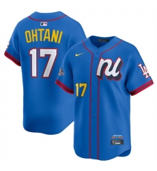 Men National League 17 Shohei Ohtani Blue 2025 All Star Edition Limited Stitched Baseball Jersey Men National League 17 Shohei Ohtani Blue 2025 All Star Edition Limited Stitched Baseball Jersey