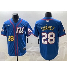 Men National League 28 Matt Olson Blue 2025 All Star Edition Limited Stitched Baseball Jersey Men National League 28 Matt Olson Blue 2025 All Star Edition Limited Stitched Baseball Jersey