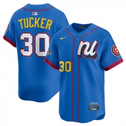 Men National League 30 Kyle Tucker Blue 2025 All Star Edition Limited Stitched Baseball Jersey