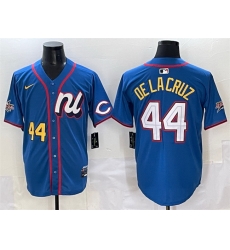 Men National League 44 Elly De La Cruz Blue 2025 All Star Edition Limited Stitched Baseball Jersey Men National League 44 Elly De La Cruz Blue 2025 All Star Edition Limited Stitched Baseball Jersey
