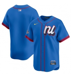 Men National League Blank Blue 2025 All Star Limited Stitched Baseball Jersey