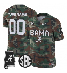 Men Women Youth Alabama Crimson Tide 2024 Military Vapor Limited Custom Jersey All Stitched