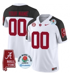 Men Women Youth Alabama Crimson Tide Rose Bowl Patch Vapor Limited Custom Jersey All Stitched Inverted