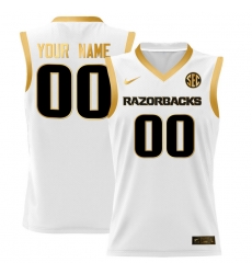 Men Women Youth Arkansas Razorbacks College Vapor Premier Limited Custom Jersey All Stitched White Gold