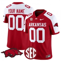Men Women Youth Arkansas Razorbacks Vapor Limited Custom Jersey All Stitched Crimson Aternate
