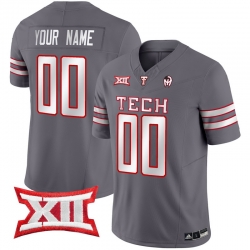 Men Women Youth Texas Tech Red Raiders 2024 Patrick Mahomes Symbol Vapor Limited Custom Jersey All Stitched Gray
