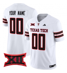 Men Women Youth Texas Tech Red Raiders 2024 Vapor Limited Custom Jersey All Stitched White