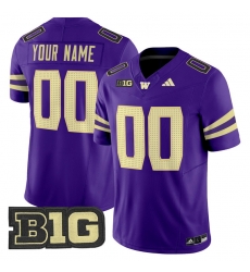 Men Women Youth Washington Huskies 2024 Vapor Limited Custom Jersey V5 All Stitched Purple