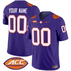 Men Women Youth Clemson Tigers Vapor Limited Custom Jersey V2 All Stitched Purple